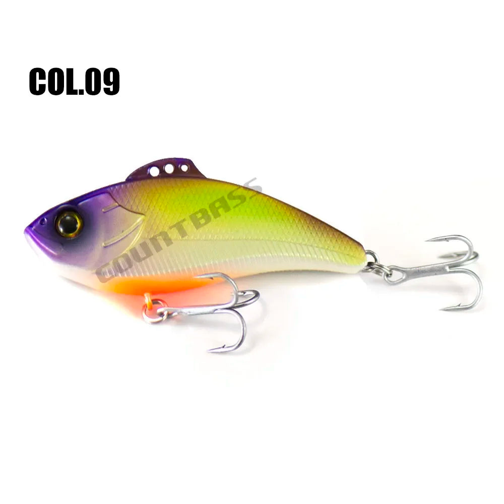 Countbass Vibration Bait Sinking Fishing Lure for Saltwater Angler's Lure Lipless Crankbait Hard Bait Wobbler Leurre 70mm 19.2g