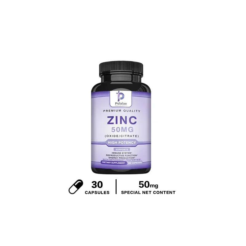 Zinc Supplements - Enhances Immune Function, Promotes Skin Health, Improves Sleep, and Maintains Bone Marrow Health