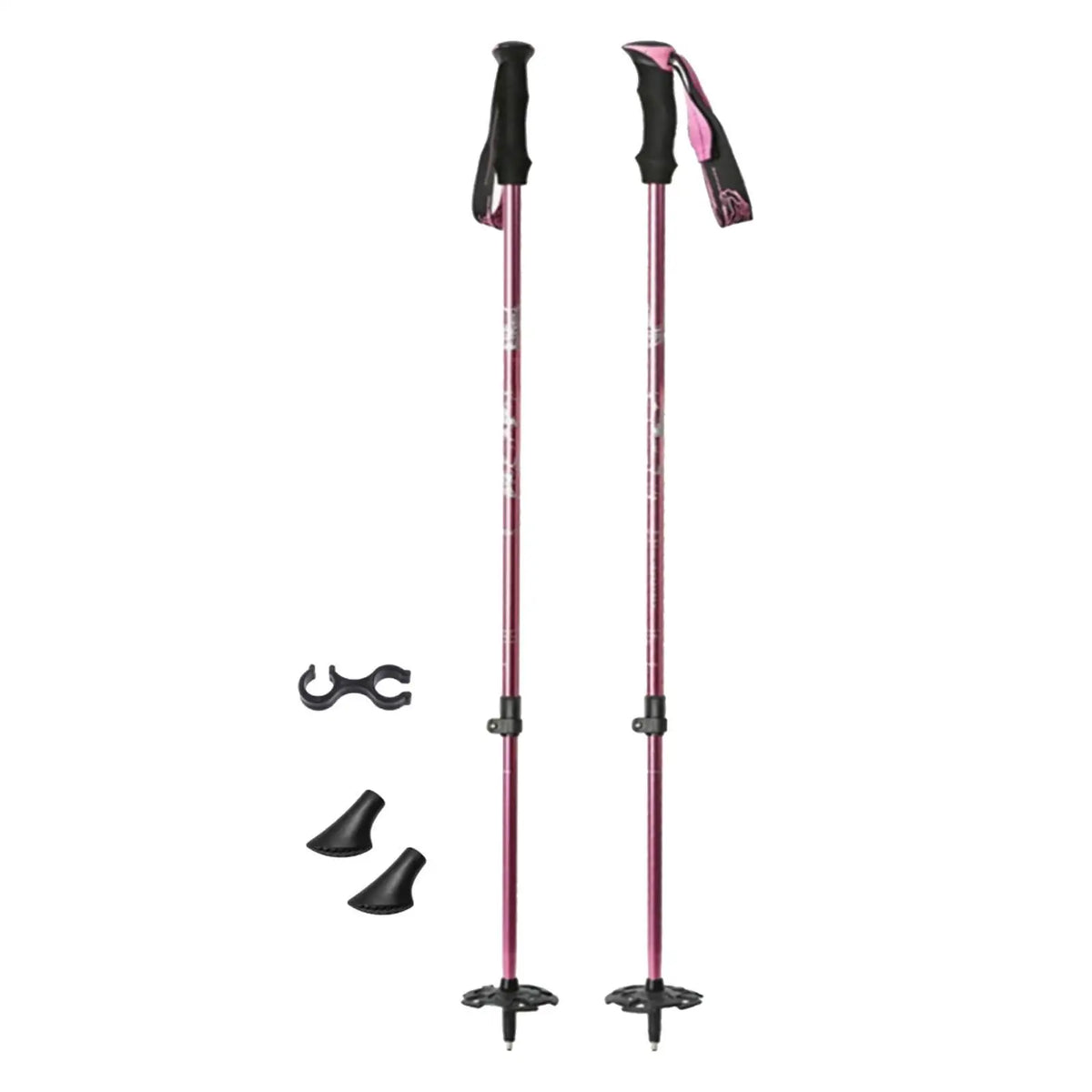 Skiing Pole Adjustable Trekking Poles for Outdoor Adventures Hiking Support Snowboarding Sturdy Walking Sticks for Mountains