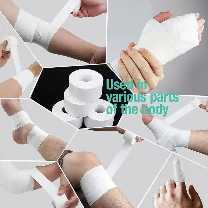 1PC 2.5cm * 9.14m Athletic Trainer Tape Sport Care Tape Sport Strapping Tape Easy To Tear For Sports First Aid Injury Wrap