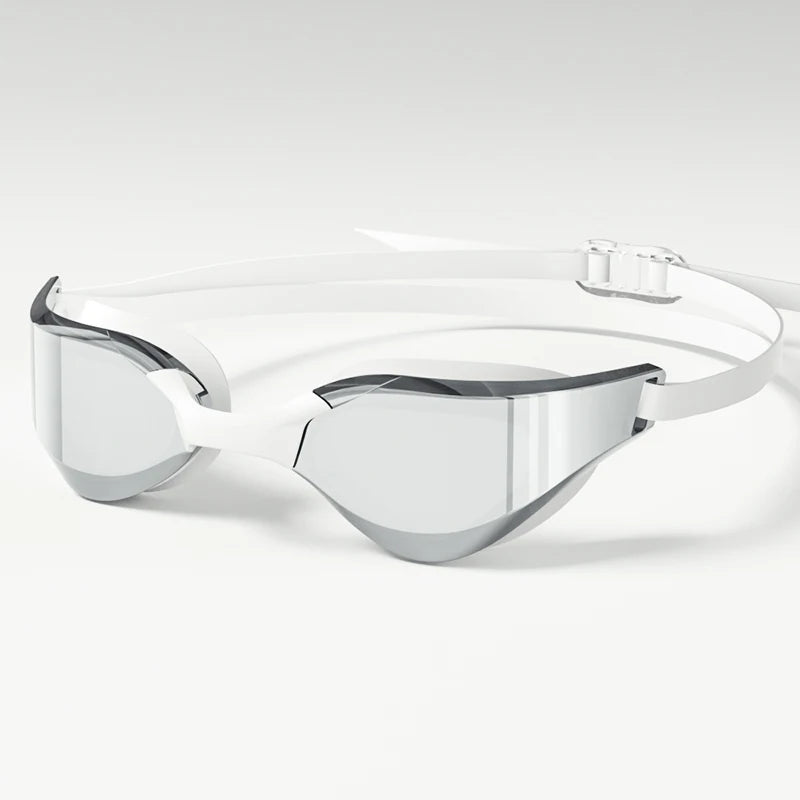 Professional Adult Racing Swim Goggles - High Definition, Waterproof, Anti-Fog, Wide-Angle Lenses with Adjustable Strap