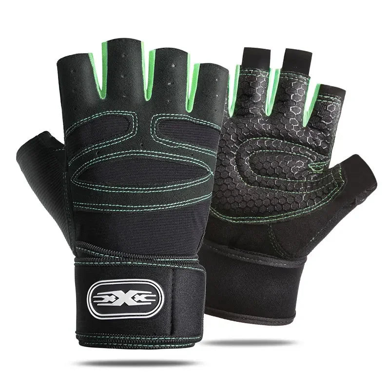 Gym Fitness Gloves Heavyweight Training Men Women Non-Slip Bodybuilding Workout Glove Extended Wrist Guard Weight Lifting Gloves