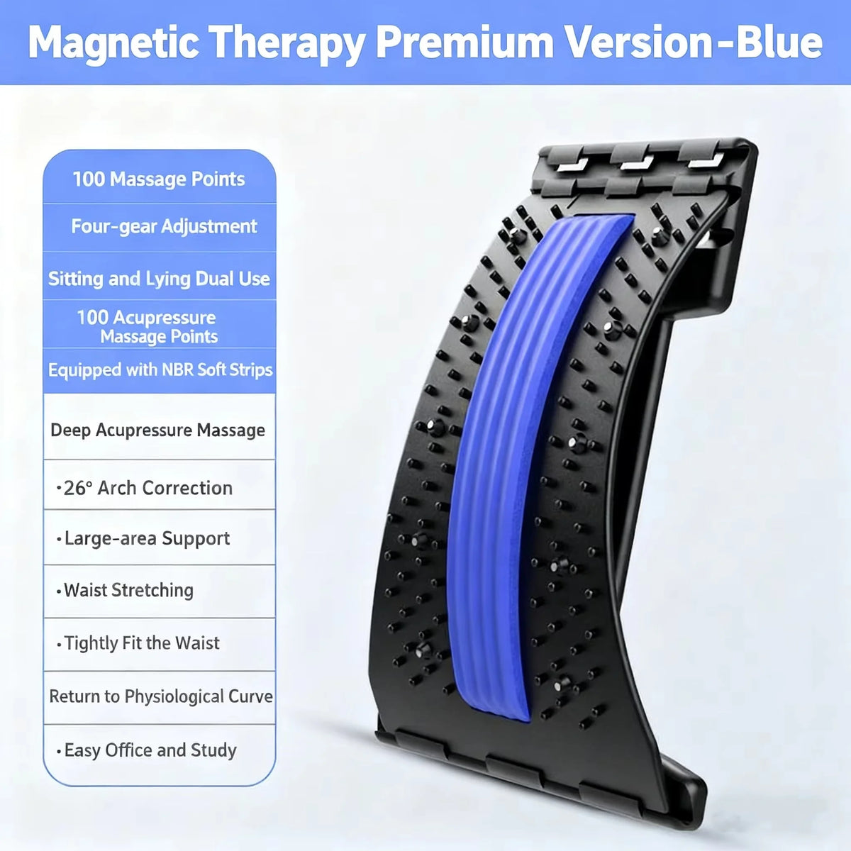 Massager For Waist And Back, Muscle Relaxation Treatment, Pain Relief, Professional Massage Mat, Massage Tool, Beauty And Health