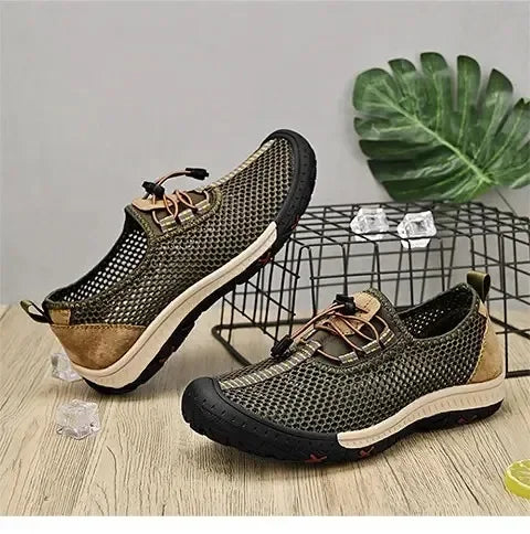 2025 Summer Walking Shoes Men Sneakers Sport Lightweight Casual Hiking Shoes Men Breathable Aqua Shoes Man Outdoor Footwea