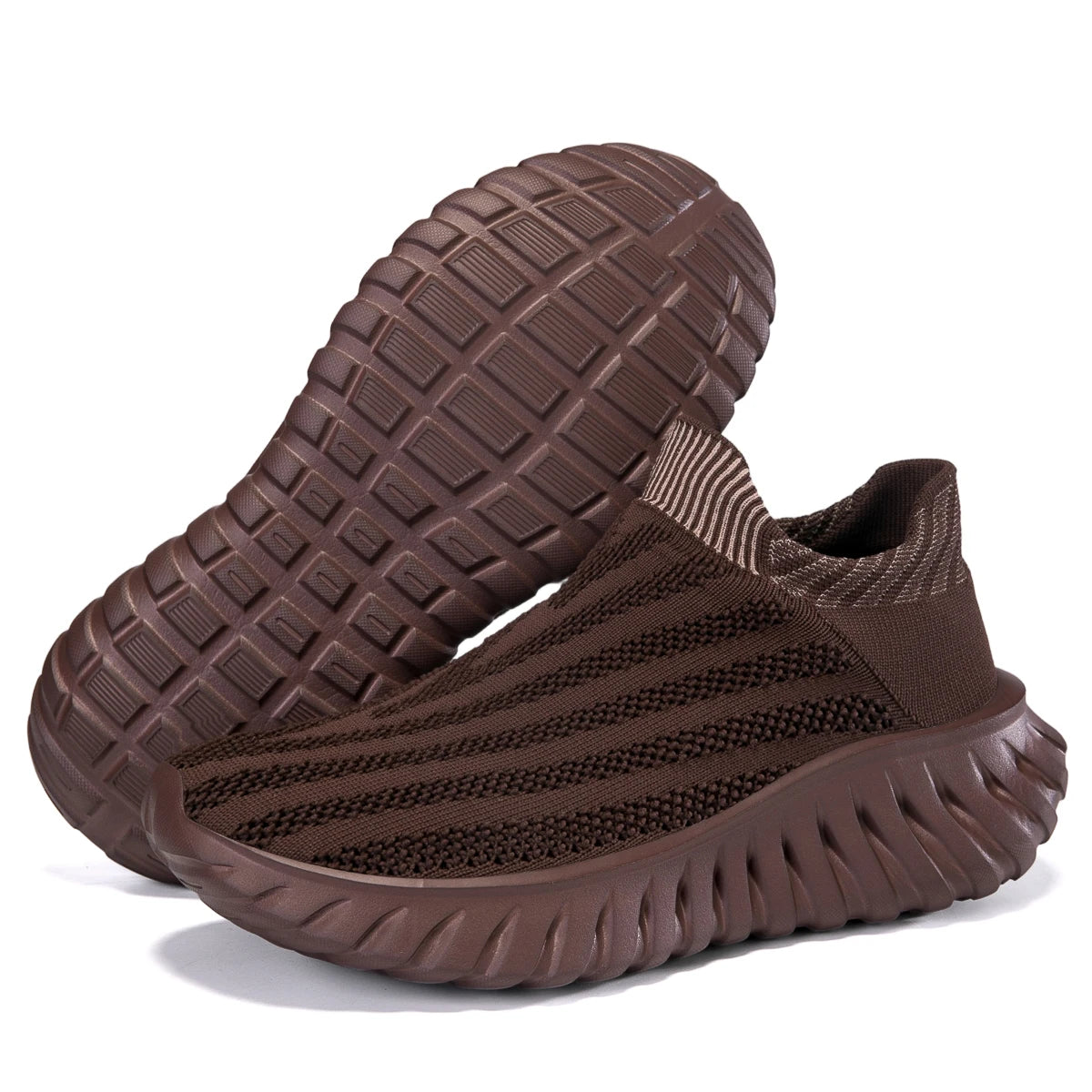 Men's One Foot Walking Shoes Anti Slip Running Shoes, Breathable Thick Soled Shoe Lightweight Fitness Casual Sneakers for Women