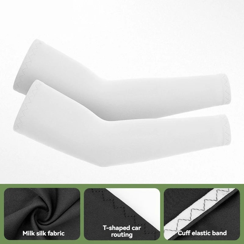 GTUBIKE 1 Pair Sports Cooling Arm Sleeves Basketball Cycling Arm Covers Outdoor Sports Mosquito and UV Protection Sleeves