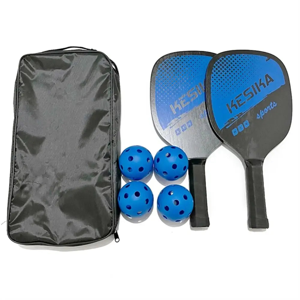 Poplar Pickle Paddles Rackets Set Non-slip 4 Pickleballs Pickleball Balls with Carrying Bag Pickleball Paddles Alduld