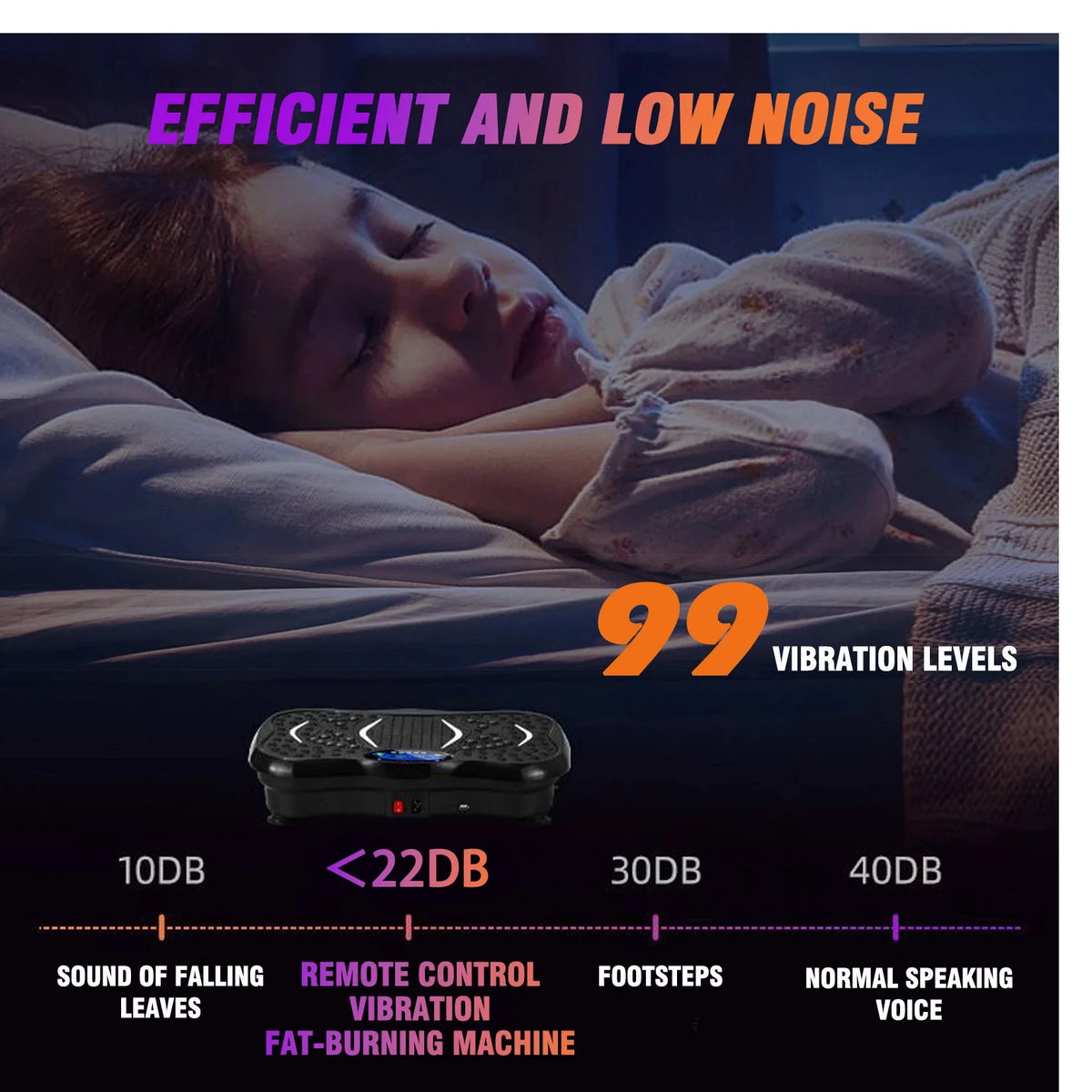 Vibration Plate Exercise Machine Fat-Burning Full Body Workout Power Vibration N Resistance Bands Fitness Equipment Weight Loss