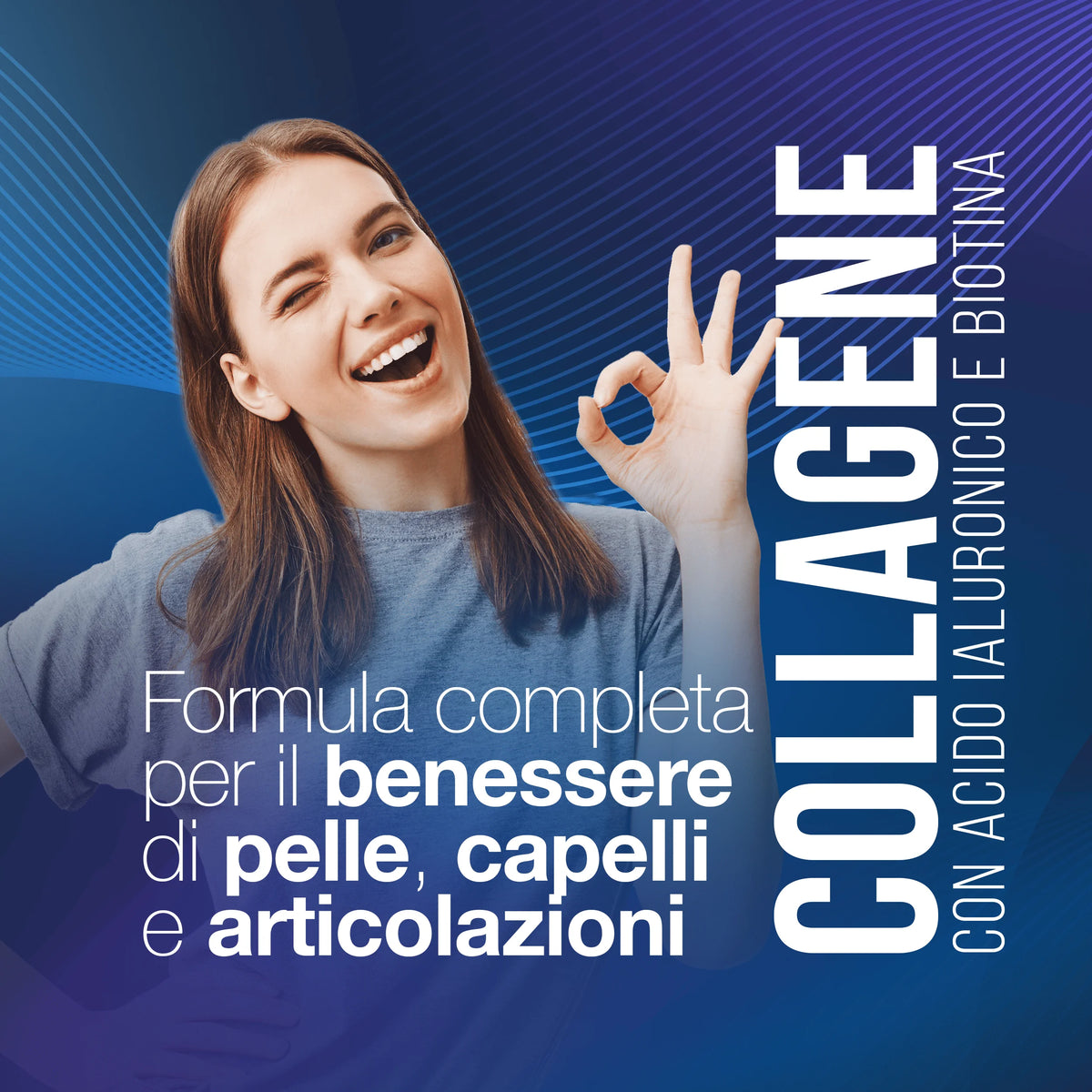 Collagen and Hyaluronic Acid with BIOTIN for Hair, Skin, Nails and Joints. Hydrolyzed Collagen 240 tablets 2000 MG with Zinc, CoQ10 and Vit. C + E for Bones and Strong Tents. Made in Italy | LAGA Pharma. LAGA Healthy. LA.GA |