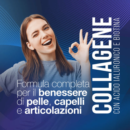 Collagen and Hyaluronic Acid with BIOTIN for Hair, Skin, Nails and Joints. Hydrolyzed Collagen 240 tablets 2000 MG with Zinc, CoQ10 and Vit. C + E for Bones and Strong Tents. Made in Italy | LAGA Pharma. LAGA Healthy. LA.GA |