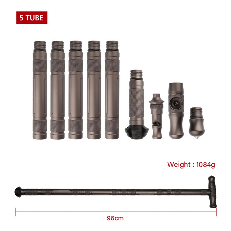 Portable Outdoor Fold Trekking Pole, Cane, Walking Stick ,Walking Hiking Stick For Camping Walking Poles