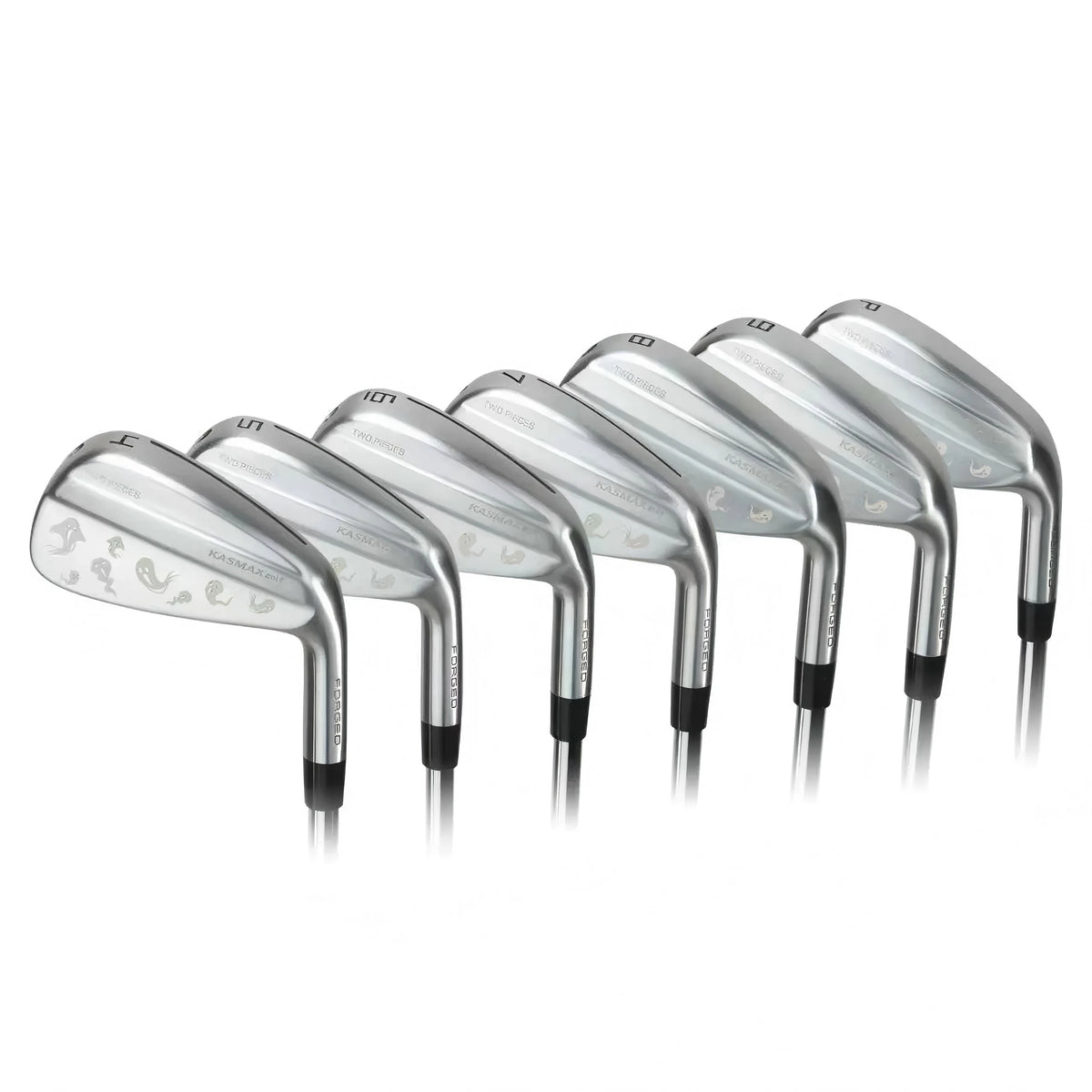 Forged Iron Set (4-PW) Hollow Dual-Slice Right Handed Men  Stainless Steel Head Shaft with Rubber Grip Golf  Iron Clubs