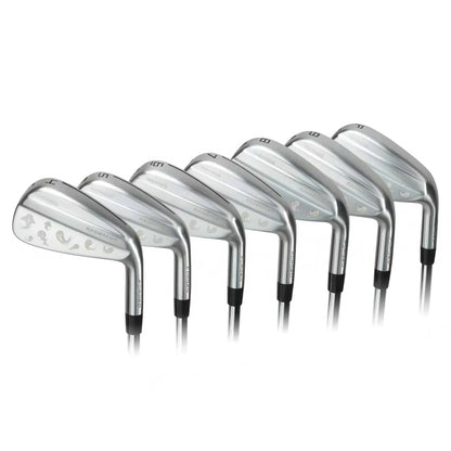 Forged Iron Set (4-PW) Hollow Dual-Slice Right Handed Men  Stainless Steel Head Shaft with Rubber Grip Golf  Iron Clubs