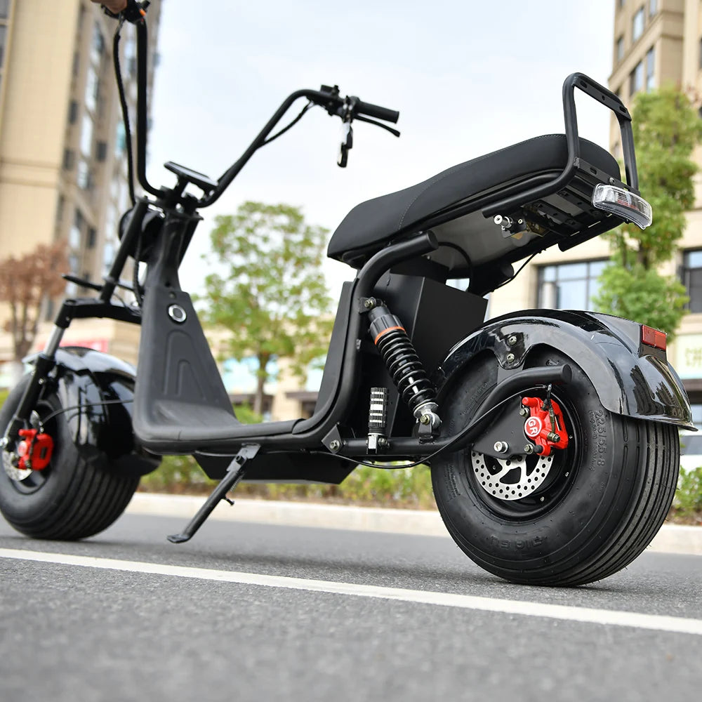 [EU USA Stock]High Quality Electric Fat Tire Scooter Citycoco 2 Wheel Electric City Coco Scooter Moto Electrica 3000w