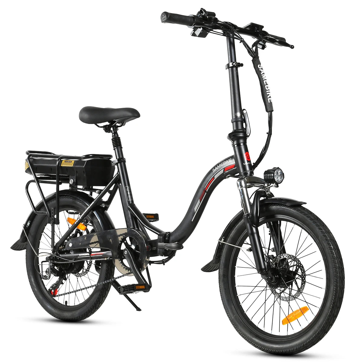 USA Warehouse SAMEBIKE JG20 36V10AH 350W 20 Inch Electric Folding Bike 7 Speed Ebike
