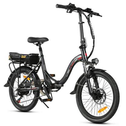USA Warehouse SAMEBIKE JG20 36V10AH 350W 20 Inch Electric Folding Bike 7 Speed Ebike