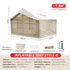 Custom Outdoor Camping Tent Factory-issued Manual Electric Inflatable Oxford Cloth Roof Thickened Rain Hut Waterproof
