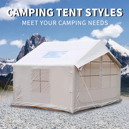 Custom Outdoor Camping Tent Factory-issued Manual Electric Inflatable Oxford Cloth Roof Thickened Rain Hut Waterproof