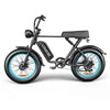 Hybrid Electric Bike 2000W Fatbike Mountain Fat Tire E Bike With Full Suspension
