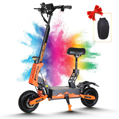 Arwibon GT08 11-Inch Electric Scooter Dual Motor Smart Electronic Features 2800W Power 50mph Max Speed 80km Fast for Off-Road