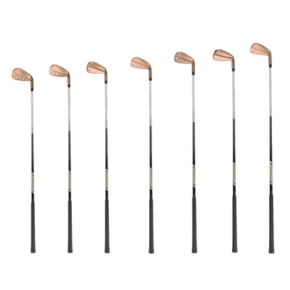 Forged Iron Set (4-PW) Hollow Dual-Slice Right Handed Men  Stainless Steel Head Shaft with Rubber Grip Golf  Iron Clubs