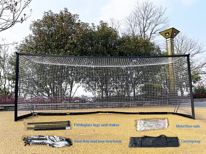 US Stock Dropshipping 12x6ft Portable Soccer Goal Steel Tube Durable Net Carrying Bag Quick Setup and Disassembling