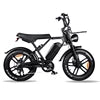 E-bike Fat Tyre Electric Bicycle 20inch 750w Electric Bike E Bike High Speed Mountain Ebike H9 Fatbike With Front Shelf