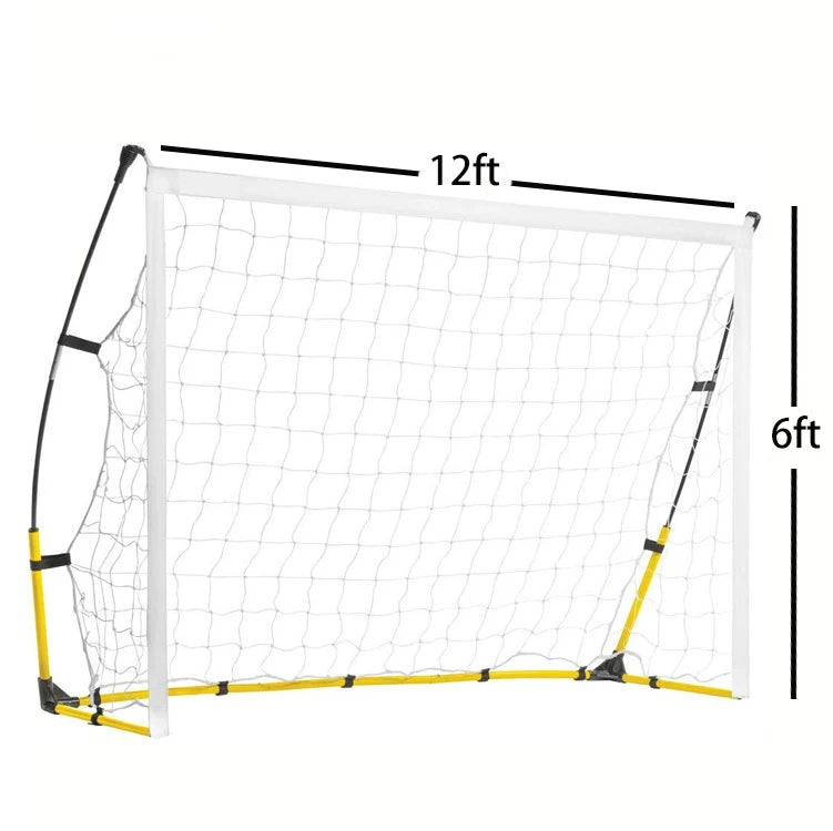 US Stock Dropshipping 12x6ft Portable Soccer Goal Quick Set-up Light Weight Durable Quality soccer equipment
