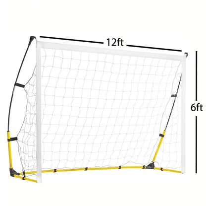 US Stock Dropshipping 12x6ft Portable Soccer Goal Quick Set-up Light Weight Durable Quality soccer equipment