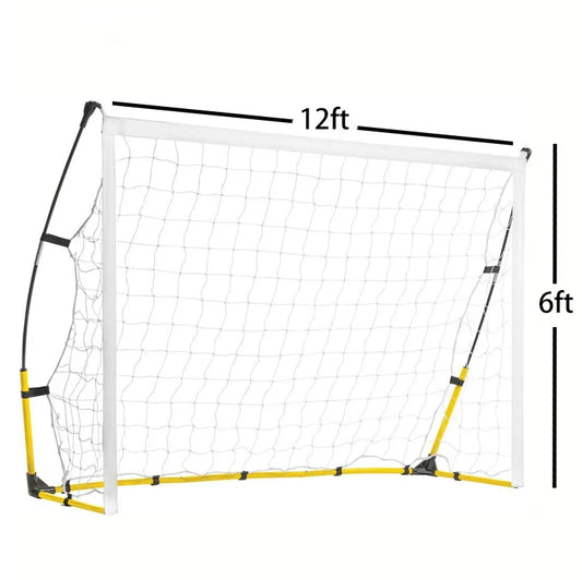 US Stock Dropshipping 12x6ft Portable Soccer Goal Quick Set-up Light Weight Durable Quality soccer equipment