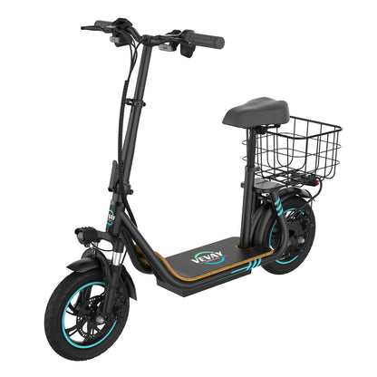 US Free Ship in Stock Powerful M1 48V 11.6Ah 750W 22Mph Adjustable Height Basket Turn Signal APP Adult Electric Scooter