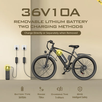 Unibike Cheap Price Electric Bicycle 26 Inch 36V 250W  Electric Mountain Bike Bicycle E Bike