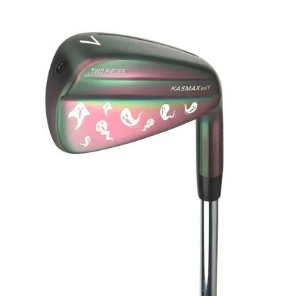 Forged Iron Set (4-PW) Hollow Dual-Slice Right Handed Men  Stainless Steel Head Shaft with Rubber Grip Golf  Iron Clubs