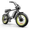 Hybrid Electric Bike 2000W Fatbike Mountain Fat Tire E Bike With Full Suspension