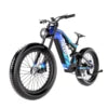 HEZZO K9 Carbon Ebike 52V 1000W Central Motor Electric Fat/Snow Bike 21Ah Lithium Battery 70km/h 160NM 26Inch 9-Speed Full