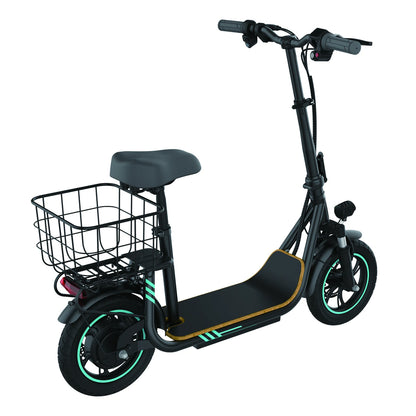 US Free Ship in Stock Powerful M1 48V 11.6Ah 750W 22Mph Adjustable Height Basket Turn Signal APP Adult Electric Scooter
