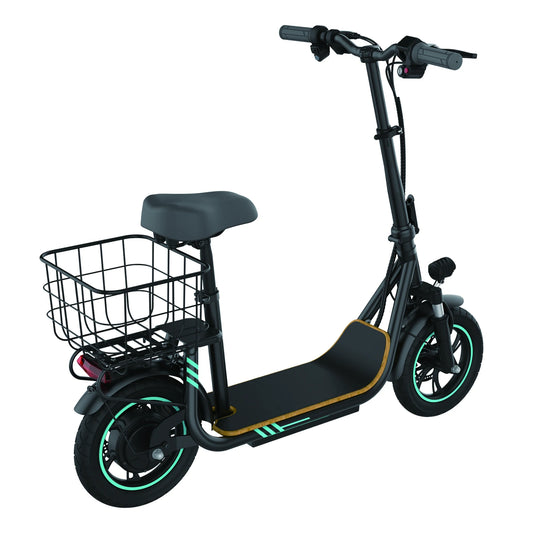 US Free Ship in Stock Powerful M1 48V 11.6Ah 750W 22Mph Adjustable Height Basket Turn Signal APP Adult Electric Scooter