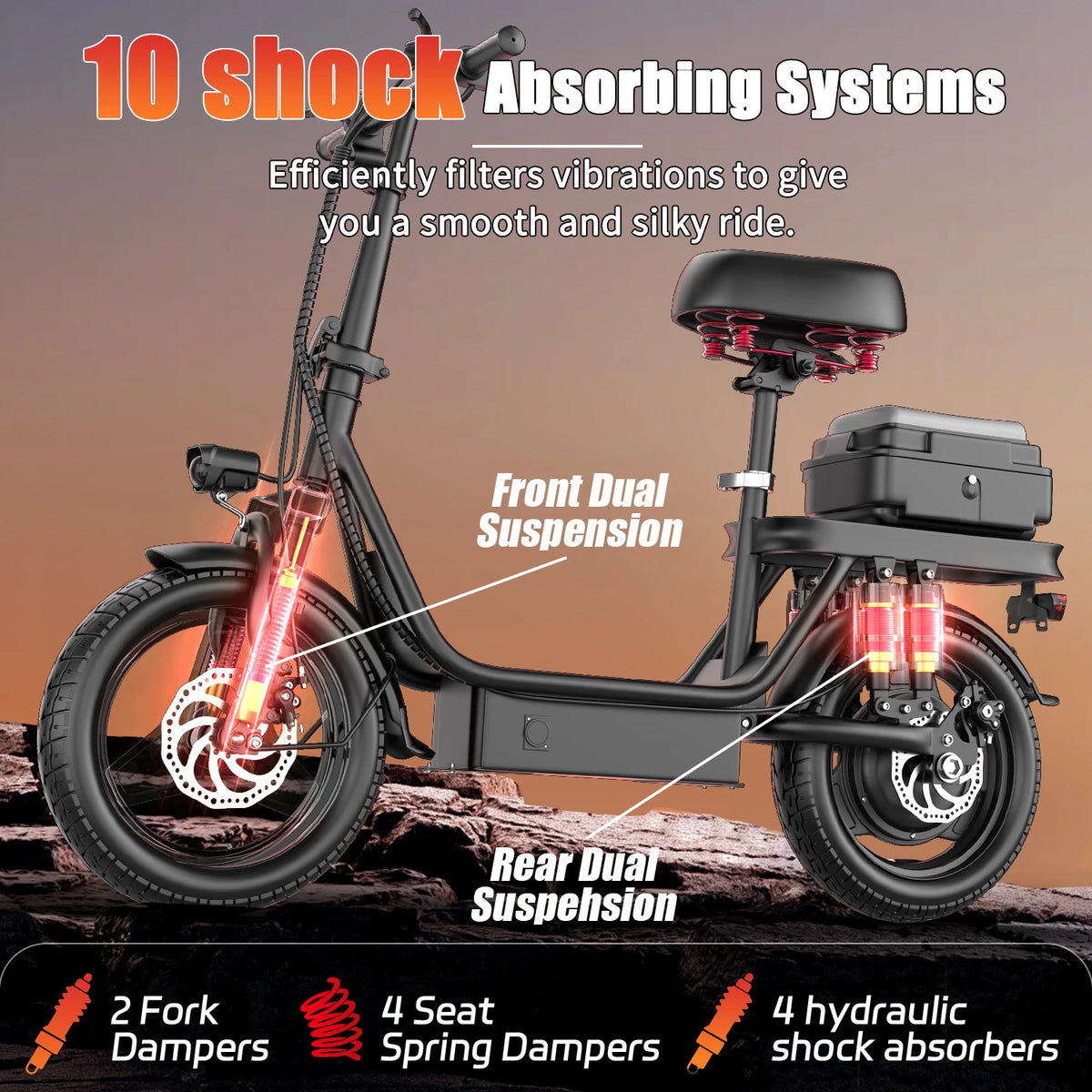 EU US Warehouse 25KM/H High Speed Electric Adult Electric Scooter E Bike