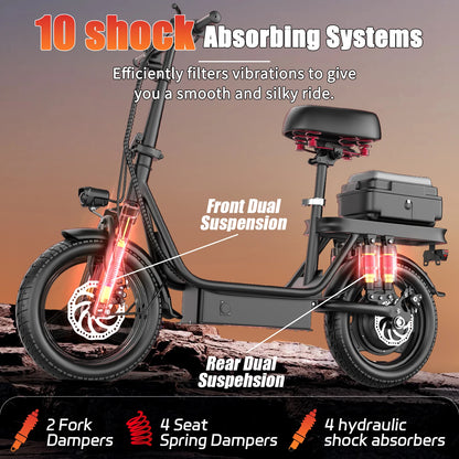 EU US Warehouse 25KM/H High Speed Electric Adult Electric Scooter E Bike