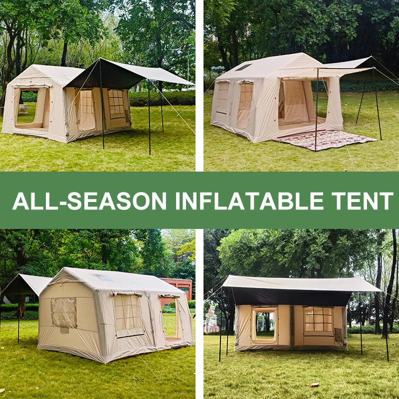 Wholesale Large Size Outdoor Portable Inflatable Camping Tent Waterproof and Explosion-proof Air House Tent