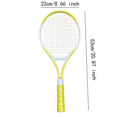 Tennis Racket Practical Comfortable Portable Shock Resistant Lightweight Tennis Racquet for Summer Training Beach Garden Players