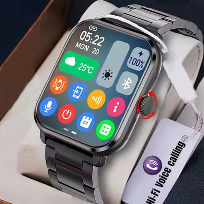 Smart Watch Men 2.01'' AMOLED Screen Waterproof Multiple Sport Mode Fitness HD Bluetooth Call Smartwatch Men Women Bracelet Ht30