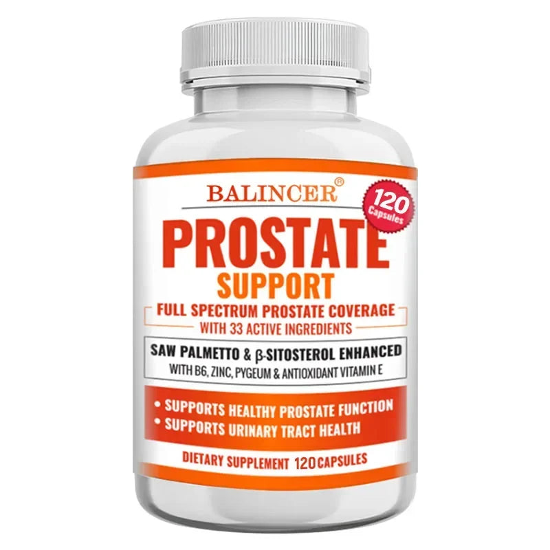 Prostate Supplements, Saw Palmetto Prostate Health Support with 33 Ingredients for Healthy Urination Frequency & Improve Sleep