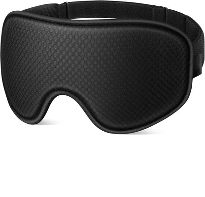 Sleep Mask Blackout Eye Masks for Sleep-3D Breathable Soft Comfortable Eye Mask for Travel-Adjustable Night Masks for Sleeping