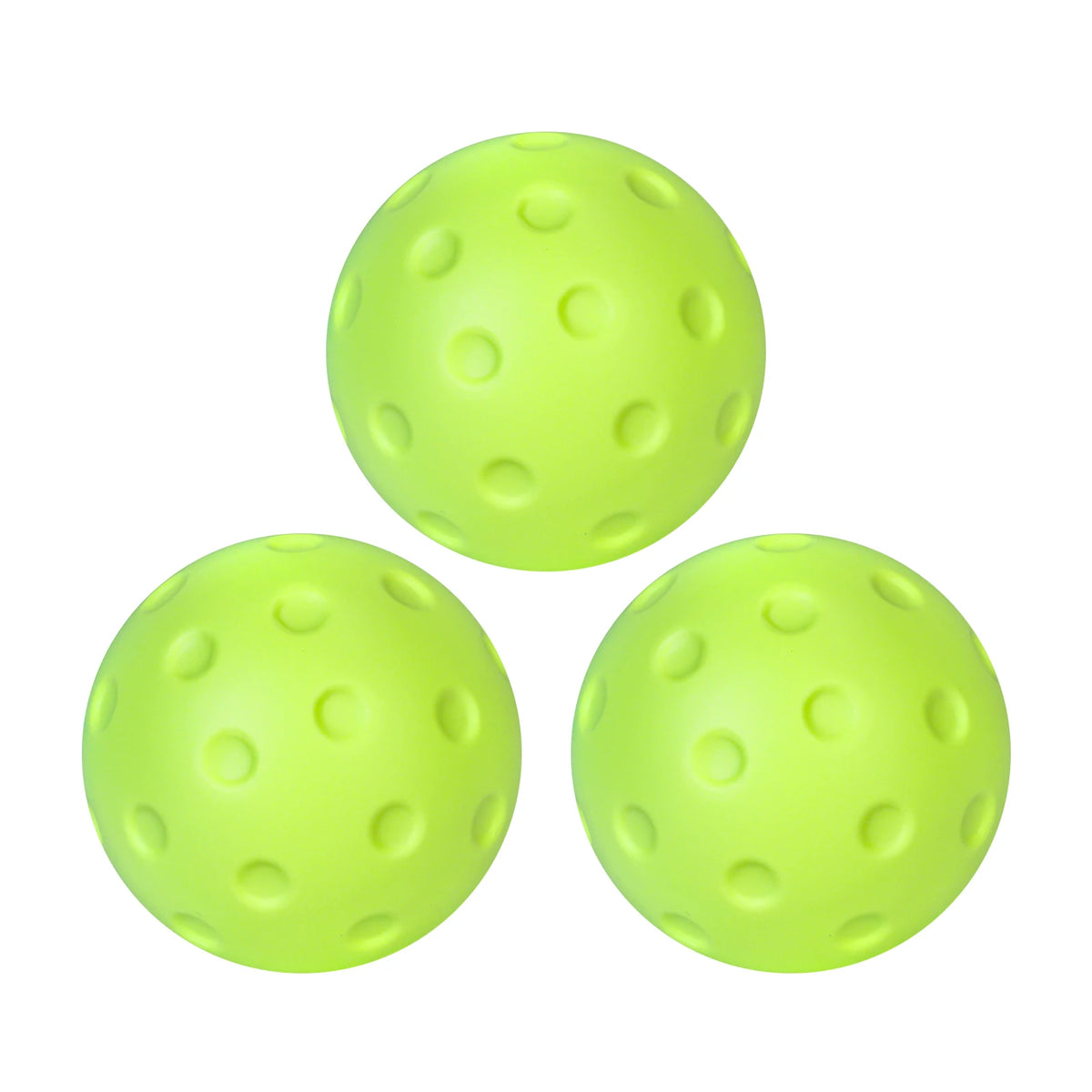 3PCS Indoor Pickleball Balls Silent Pickleballs 74mm Quite Warm Up Pickleball Drills Soft Hollow Practice Low Noise Pickle Ball