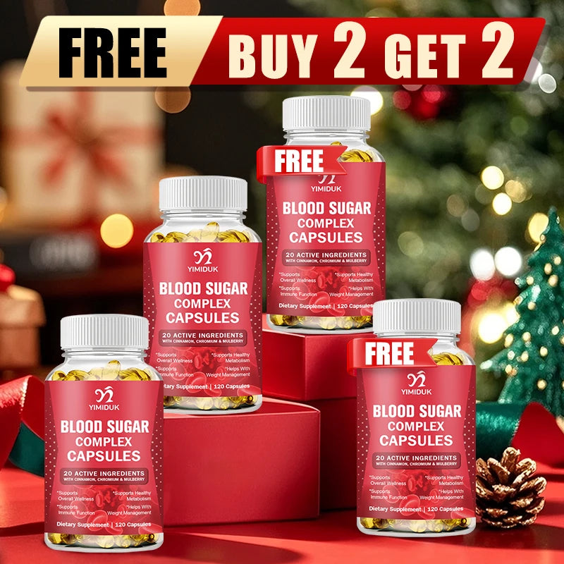 Blood Sugar Complex Supplements, with Cinnamon, Turmeric, Supports Healthy Blood Sugar Healthy Energy Levels, Metabolism