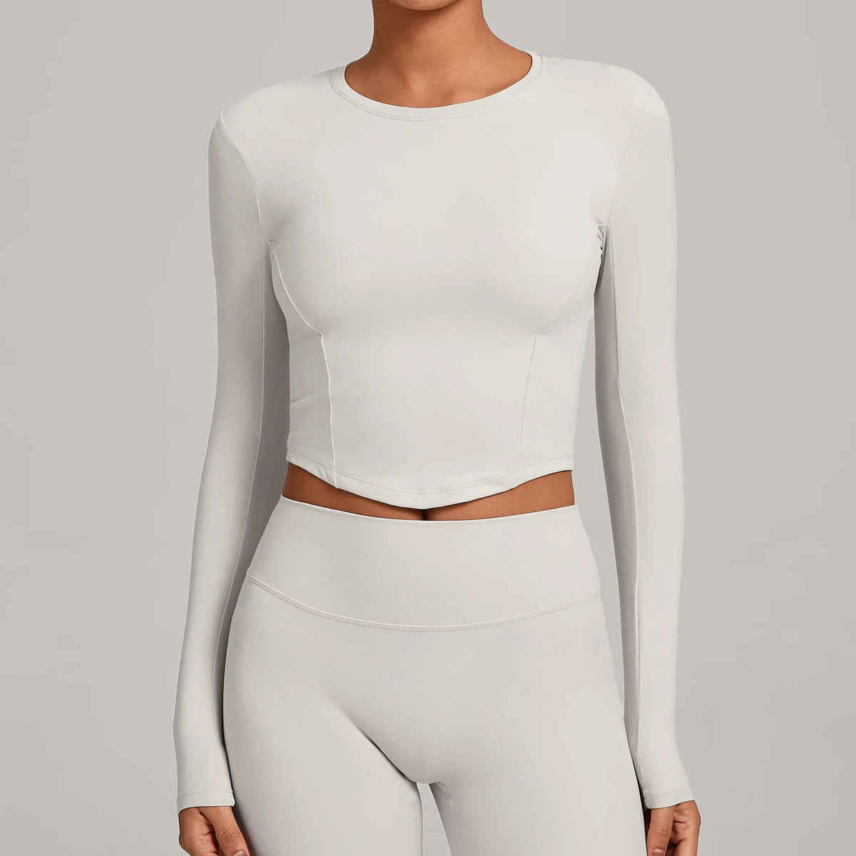 Gym Workout Top Women's Winter Tight-Fitting Long-Sleeved Yoga Sports Fitness Clothes Pilates Running Sports Long-Sleeved Tops