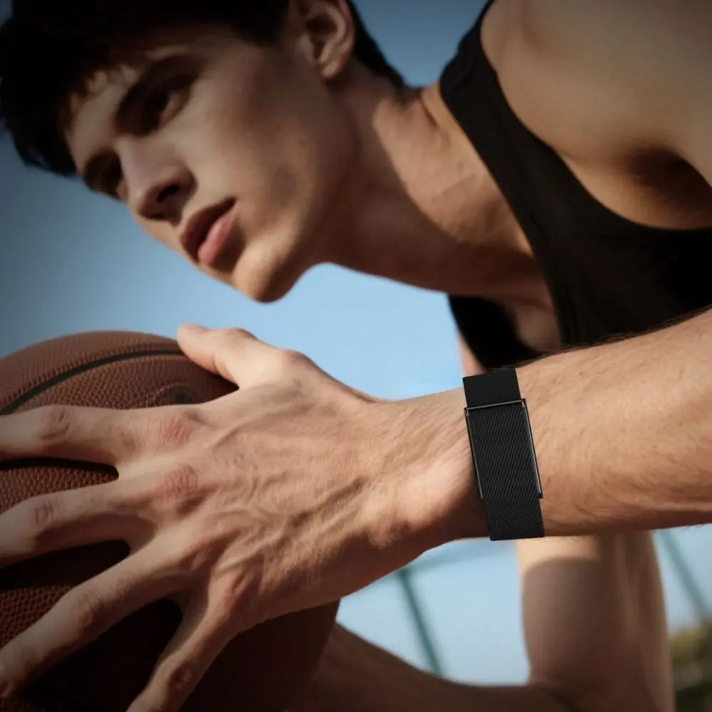 Nylon Sport Band 22mm Adjustable Fitness Tracker Strap Breathable Loop Design Replacement Wristband for Amazfit Helio Strap
