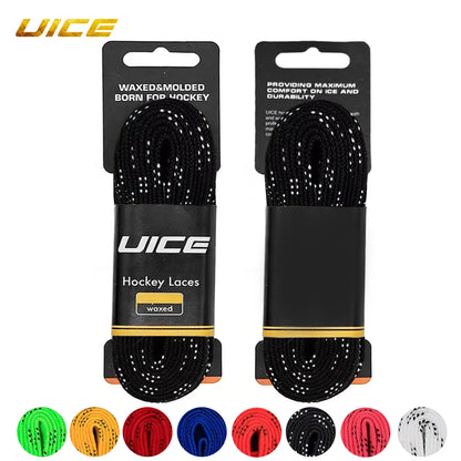 UICE Ice Hockey Skate Laces 84/96/108/120inch Skates Hockey Shoe Lacer Dual Layer Braid Reinforced Hockey Accessories