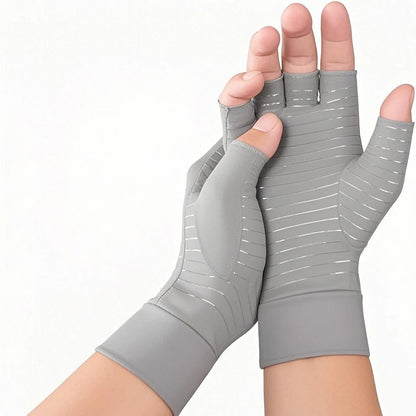 GTUBIKE 1Pair Copper Arthritis Gloves for Hand Pain Relief,Rheumatoid Osteoarthritis,Swelling, Carpal Tunnel, Compression Gloves